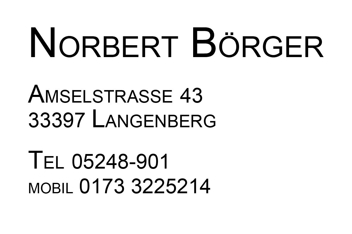 Norbert Börger, Langenberg